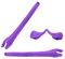 LenzReborn Embouts de nez de rechange en caoutchouc pour lunettes de soleil Oakley Radar EV Path - Violet - Taille Unique