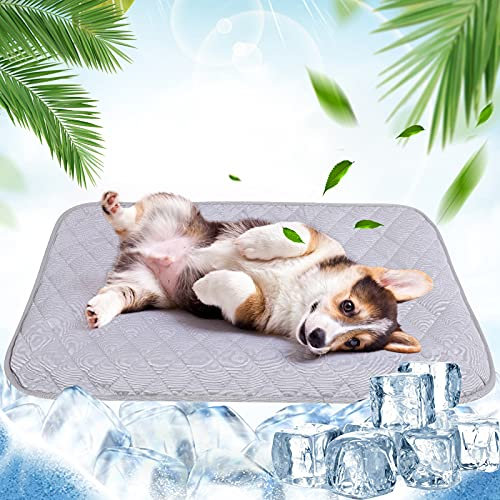 NIBESSER Kühlmatte für Hunde Pet Dog Cooling Mat Selbstkühlende Matte Hunde Katzen Haustier Kühlmatte