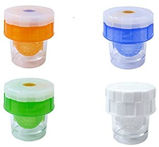 SPORTS WORLD VISION Pack of 4 Manually Contact Lens Washer Cleaner Plastic Lens Cleaner Case Monthly