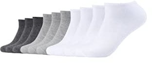s.Oliver Unisex Sneakersocken Baumwolle Herren und Damen kurze Socken Vorteilspack 10er Pack 43/46 white mix