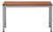 Schrank & Stuhl Sitzbank | Garderobenbank freistehend, 80 cm breit, Grau/Buche