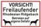 Samunshi® Aufkleber Vorsicht Rhodesian Ridgeback - Schild Sticker Hinweisschild Warnschild Vorsicht Hund 20 x 13,3cm Vorsicht Rhodesian Ridgeback schwarz