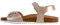 Geox Adriel Girls, Sandalia Niñas, Rose Gold C8124, 36 EU