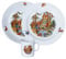 Vajilla infantil de 3 piezas, porcelana, diseño de cuento de hadas, diseño de rana L.E.R.D.93