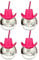 univolunaris Birthday Cowgirl Hat Cups 70s with Straws Cowboy 600ml Disco Ball Mini