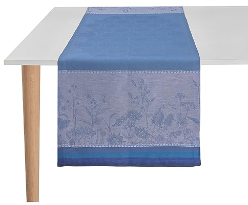 Le Jacquard Français 28645 Tischläufer Instant Bucolique Bleuet 50x150 cm Leinen