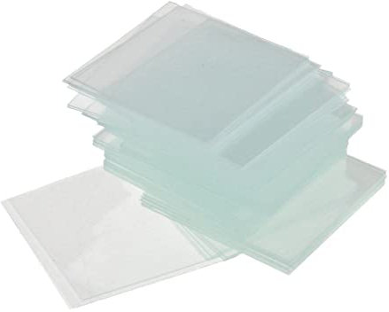 Generic 18x18 mm Mikroskop-Deckglas, PTFE, 50 Stück, Nizza verarbeitet