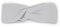 hutch&putch Premium Musselin-Stirnband für Damen - Haarband aus 100% Bio-Baumwolle - weiches Haarband mit Gummizug - Boho Stirnband mit starkem Halt ohne Knickstelle (Light Grey)