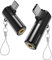 MOSWAG Adattatore USB C a Jack 3,5 mm Tipo ad Angolo Retto - Adattatore Audio AUX in Lega di Zinco per Cuffie - Compatibile con Samsung Galaxy S23 S22
