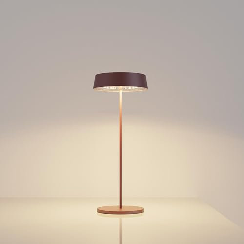 Palmina 901,lampara de mesa 4400mah,Protección IP54 lampara mesa led recargable,lamparas sin cables Para Uso Interior/Exterior Apta Para Cena,Lectura,Dormitorio,Jardín Y Mucho Más