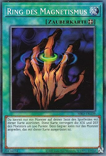 MRD-DE139 - Ring des Magnetismus - Common - Reprint - Deutsch - Metal Raiders (25th Anniversary Edition) - mit LMS Trading Fieldcenter-Karte Yugioh