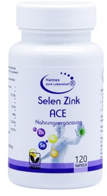 Hannes Pure Lebenslust Selen Zink 120 Kapseln, 4 Monate Vorrat, Frei von künstlichen Zusätzen