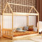 YOUKO Hausbett Kinder Ben 200x90 aus Kiefernholz - Kinder Bett Für einen Jungen und EIN Mädchen - Montessori Bett Schlichten Stil - Hausbett