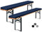 Showgeous 2er-Pack Bierbankauflage Gepolstert für Bierzeltgarnitur Bankauflage 220x25x3cm XL Waschbare Bierbankauflagen Gepolstert Auflage für Biertisch & Partyzeltgarnitur(Navy Blau,Wasserabweisend)