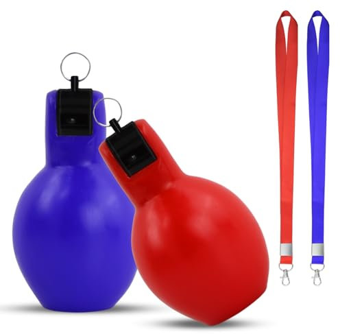 Elitecran 2Pack Handpfeife Sportunterricht, Edelstahl-Sportpfeifen, Pfeife Sport, Trillerpfeife Laut, Notfall Schiedsrichterpfeife Hand Whistle mit Umhängeband für Sportlehrer, Hundetrainer