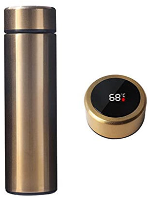 500 ml Wasserflasche für intelligente Isolierung, digitale Temperaturanzeige, Edelstahl-Thermobecher, Kaffeebecher für heiße und kalte Getränke für Männer