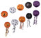 Angoily 10st Halloween-laterne Papiertüte-kürbislaterne Halloween-piñata Halloween Hängen Hängende Laterne Outdoor- Halloween Chinesische Laternen Baupapier Jack o Laterne Eisendraht