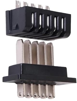 per batteria E-biike – Affidabile connettore di alimentazione, robusto connettore per batteria E-biike | 2 x elettrica sicura a 5 poli e presa, ricambio per batterie per bici elettriche
