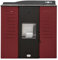 STUFE A PELLET ITALIA Italia 20 KW 5 Stelle - Stufa a Pellet Idro per Riscaldamento e Acqua Calda Efficienza 89% Scalda 130m² Autonomia 16H Programmabile 5 Potenze Garanzia 24 Mesi Rosso