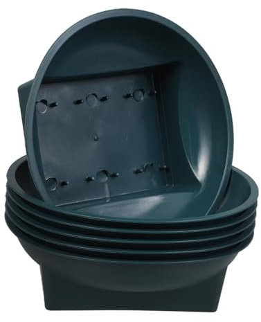 IWOWHERO Lot de 6 Bols Floraux Verts pour compositions conteneurs pour cimetière commémoratif