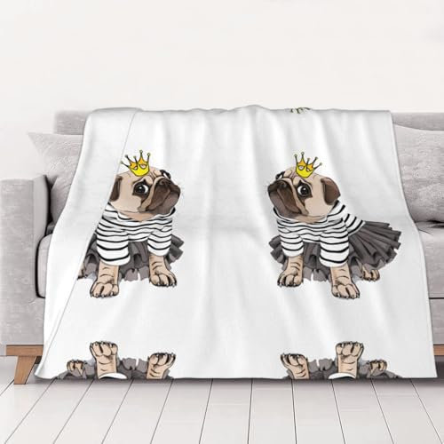 CHANGLEI Gewichtsdecke für Hunde, Flanelldecke, personalisierter Druck, weich, warm, gemütlich, vielseitige Decke für Bett, Sofa