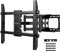 DIEMER TV Wall Bracket, Full Motion TV Mount for 26-90 Inch Flat & Curved TVs, Dual Arm, Adjustable Swivel, Tilt, Extend, Max VESA 700x400mm, Up to 75kg, Heavy Duty