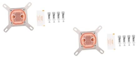 Gadpiparty 2stücke Cpu-wasserblock Mit Transparentem Deckel Und Kupferbasis Hochleistungs-wasserkühlung Für Cpu-schnittstellen Effiziente Kühlung Für Pc-bau Und Gaming