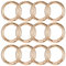 YBEATY 12 Stück O Ring Clip runde Schlüsselringe Lanyard Auslöser Feder-Schnappverschluss Schlüsselanhängerringe Haken Ersatzzubehör Paracord Karabiner DIY Bastelketten Clips für Schnallentaschen