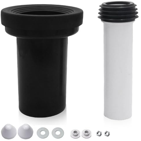 Kit de raccordement pour chasse d'eau murale, diamètre du tuyau en PVC 90/110, longueur 180 mm, compatible avec Geberit Duofix 405.116.00.1