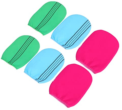 VICASKY 6stücke Dusch-peeling-badehandschuhe Körperschrubber Doppelseitige Handschuhe Für Seife Peelings Und Duschgels Einfach Zu Reinigen