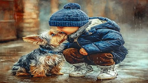 niedlich Puzzles 1000 Teile Schwer Spielzeug Lernspiel Impossible Herausforderungsspielzeug für Erwachsene und Kinder 75x50cm/1000pcs