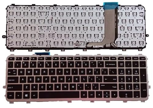 YLGOZFM Für HP für Envy 15-J 17-J 720244-001 711505-001 736685-001 6037B0093301 V140626AS2 Laptop US Tastatur Silber Rahmen