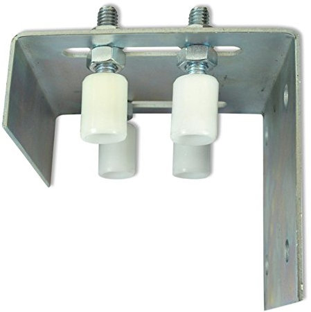 Bloc de guidage large avec 4 rouleaux nylon Ø38mm, guide pour porte coulissante (30198+30067x4)