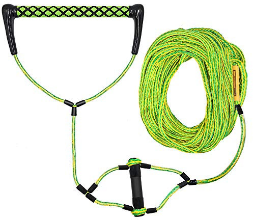Obcursco Wakeboard-Seil, 2,5 m Wassersportschnur mit EVA-Griff, ideal für Wasserski, Wakeboard, Kniebrett (Wakeboard-Seil 05)