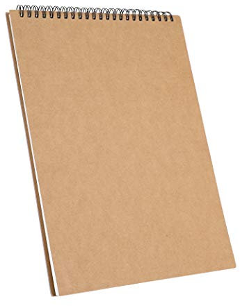 Skizzenbuch 30 Seiten A3 A4 Papierformat Umschlag Malbuch Zeichenpapier Notizblock Bilderbuch Spulenbuch Arbeitsmappe Erwachsene Kinder Geschenk Skizzenbuch für Malen Zeichnen Notizen Schreiben