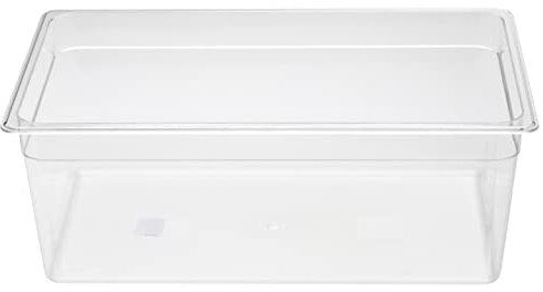 Allpax GN Behälter 1/1 aus Polycarbonat (PC) - Höhe 200 mm - 25,0 Liter Inhalt - transparent - BPA frei - geeignet für ALLPAX Sous Vide Thermostat SV2 & SV70