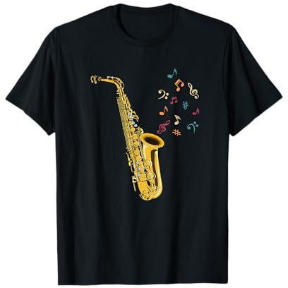 Saxofonista Regalo Instrumento Musicale De Jazz Saxofón Camiseta