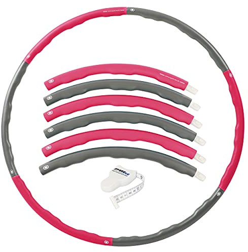 Sport-Tec Hula Hoop Reifen, ø 100 cm, 1,5 kg, inkl. Maßband Power Fitnessreifen Hulahoop zur Gewichtsreduktion