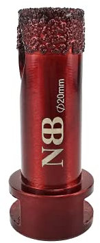 NBB Sega a tazza diamantata con M14, per foratura professionale a secco o ad umido su porcellana dura, ceramica, piastrelle, granito, marmo, veloce, durevole, per smerigliatrice angolare(1,20mm)