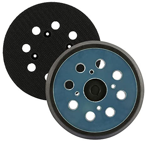 ADDLIVE 2Pcs Hook And Loop Backing Pad Replacement, Orbital Sander Replacement Pad 125mm/5 Inch 8 Hole, Sander Replacement Parts for High Speed Polishing, Dust Removal