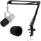 WIBOND Mikrofonarm für Shure MV7 Mikrofon – verstellbarer Scherenarm mit Popfilter für Shure MV7