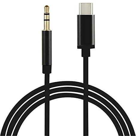 Galaxy S22 - Cable auxiliar de audio USB C a 3,5 mm, tecnología DN [1 metro] tipo C a audio de 3,5 mm, cable auxiliar USB C a 3,5 mm, cable auxiliar estéreo de coche para Samsung Galaxy S22 (negro)