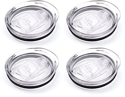 12oz stemless wine tumbler lid replacement (4 Pack),2.9 inch diameter spill proof,for Sivaphe and Corkcicle Double-wall Stainless Steel Travel Coffee Mug