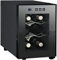 Cantinetta Vino 6 Bottiglie Cantinetta Vino A Temperatura Costante Con Porta In Vetro Temperato Frigorifero A Risparmio Energetico Raffreddamento Rapido Pannello Comandi A Pulsanti Luce Fredda LED