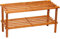 Acan Tradineur - Scarpiera in legno a 2 livelli, mobile realizzato in legno, scaffalatura multiuso, supporto per scarpe a due livelli, corridoio, ingresso - 29 x 63 x 26 cm, colore ciliegio