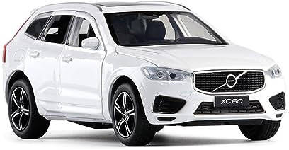 1/32 Für Volvo XC60 Legierung Hohe Simulation Geländewagenmodell Druckguss Handwerk Dekoration Sammlerstück (Color : Bianco)
