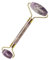 Holistic Silk Chi Edelstein-Massageroller, Amethyst