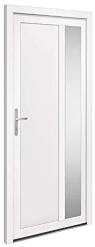 vidaXL Porta d'Ingresso Bianca in PVC 98x208 cm - Porta Entrata