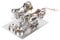 LetCart Stirlingmotor Modell, 4 Zylinder Stirlingmotor Bausatz Kleiner Motor Externer Verbrennungsmotor Stirling Motor Bausatz Physisches Modell Pädagogisches Spielzeug