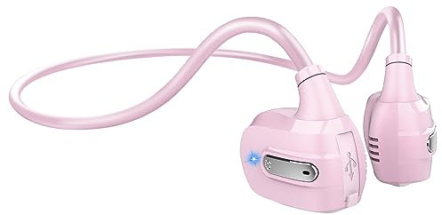 Friencity Bluetooth 5.3 Kids Headphones w/Mic, Safer Open Ear Wireless Headset, 13g Ultra-Light and Comfort for Child Study School Travel, Compatible PC Tablet Smartphones, 10H Playtime